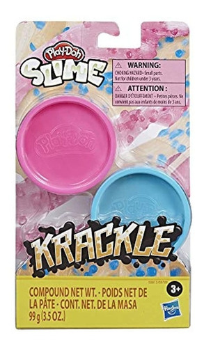 Set De Play-doh Krackle Slime Rosa Y Naranja, Marca Pyle