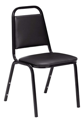 National Public Seating 9110-b Stacking Chair,steel,blac Ggw