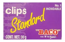 Comprar 10 Cajas 100 Piezas C\u002Fu Clips Estandar Baco No 1 Inoxidable Color Plateado