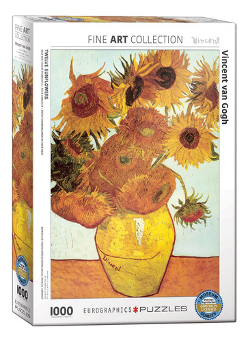 Rompecabezas Eurographics - Twelve Sunflowers - 1000 Piezas