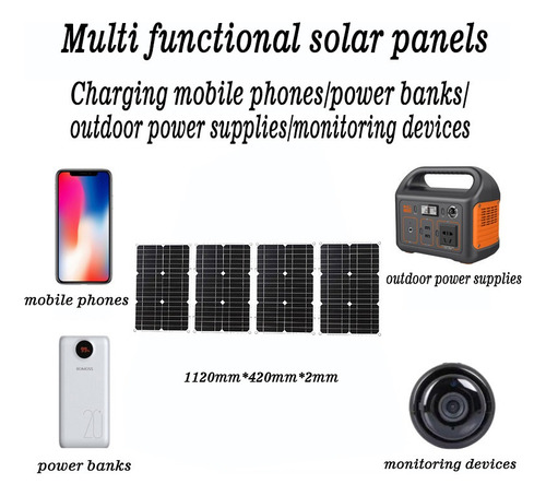 Kit De 100w Panel Solar+600w(pico) Inversor 12v A 220 O 110v