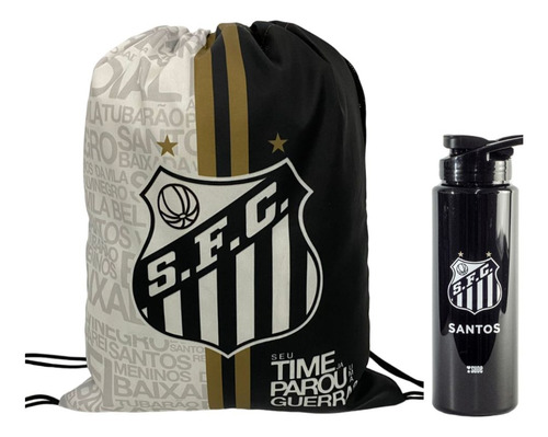Mochila E Garrafa Santos - Sude