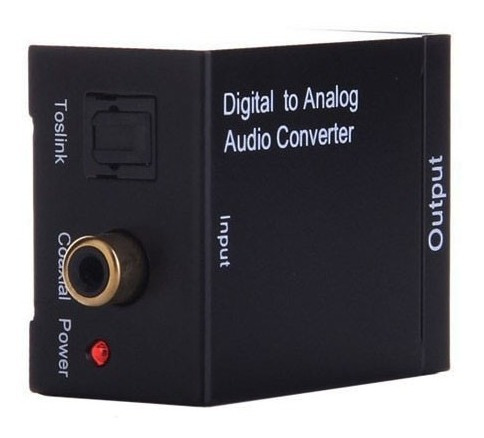 Adaptador Conversor Audio Optico Toslink A Rca Analogi