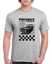 Comprar Peugeot 404 - Auto Peugeot 404 - Remera Unisex Gris
