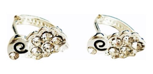 Aretes De Borrego Con Perlas Y Brillantes.