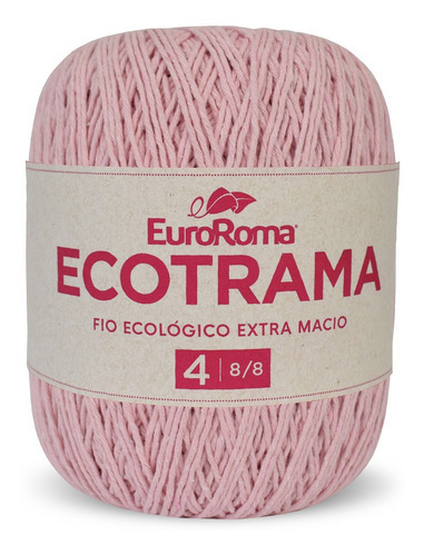 Barbante Ecotrama 8/8 200g 340m Euroroma Cor Rosa Bebê