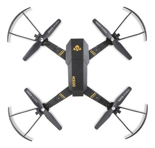 Drone Visuo XS809HW con cámara HD negro 1 batería