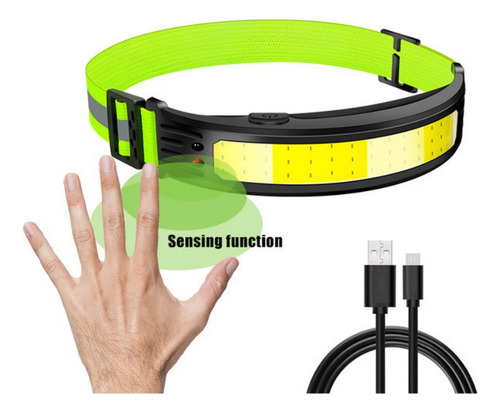Linterna Led Recargable Usb Con Sensor Luz Suave Exterior