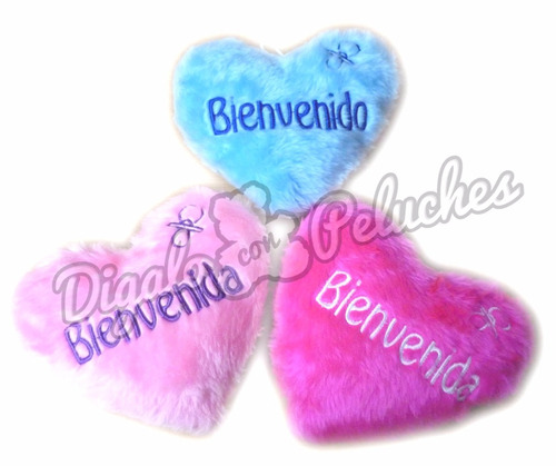 Corazón Peluche Bienvenido Bienvenida Nacimiento