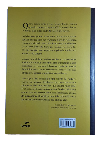 (livro Usado) Direito Para Não Advogados (Usado)