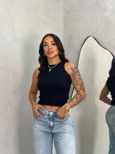 Regatas Feminina Ribana Premium Em Algodão - Vários Modelos