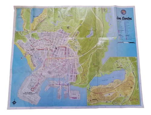 Mapa De Grand Theft Auto V De Xbox 360  (Reacondicionado)