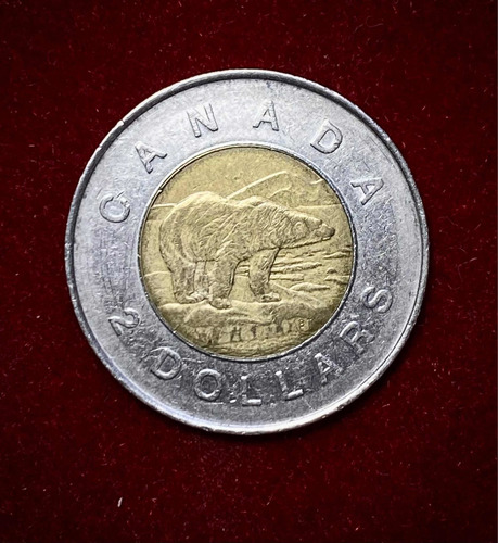Moneda 2 Dólares Canadá 1996 Km 270 Elizabeth 2