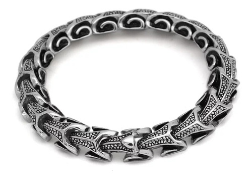 Brazalete Vikingo Serpiente Jörmundgandr Premium Class Acero