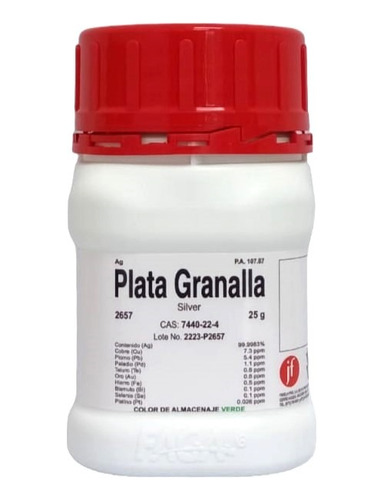 Plata Granalla .999 25g Pureza 99.9983%