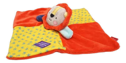 Juguete Para Perros Peluche Manta Gigwi Suppa Puppa Lion Xs Color Amarillo Diseño León