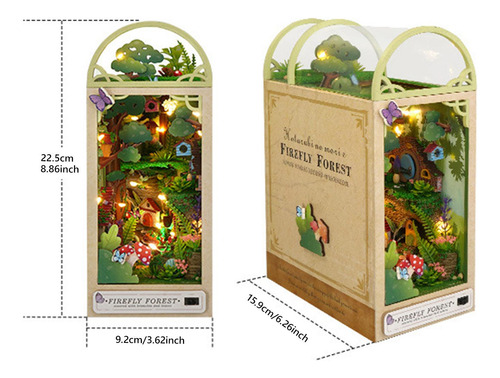 Kit De Miniatura De Quebra-cabeça 3d Booknook, Casa De