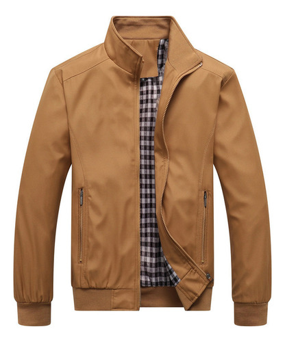 Chaqueta Deportiva Fina Para Hombre, Casual, A La Moda, De Color Sólido