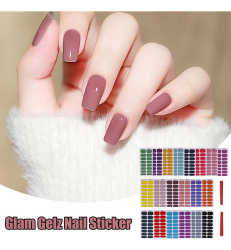 Pegatinas De Esmalte De Uñas De Gel Semi Curadas Pegatinas D