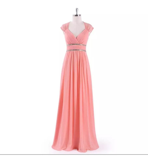 Vestido De Noche Color Coral | MercadoLibre 📦 Vestido De Noche Color Coral | MercadoLibre 📦