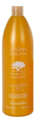  Shampoo Argan Sublime 1000 Ml Farmavita Aceite De Argán