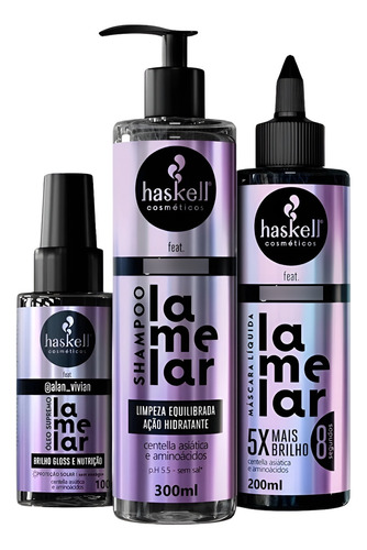 Haskell Lamelar Máscara Shampoo Óleo Supremo Profissional