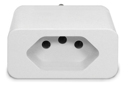 Plug Tomada Protetor Elétrico Dps 3 Pinos 10a Qpp03b Branco