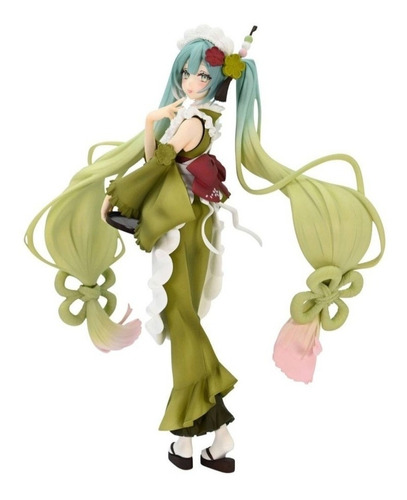 Hatsune Miku 20cm Figura Original Matcha Ver. Anime 