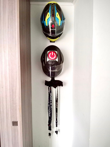 Duntrack Kit Soportes Para Casco De Moto Combo Narvi