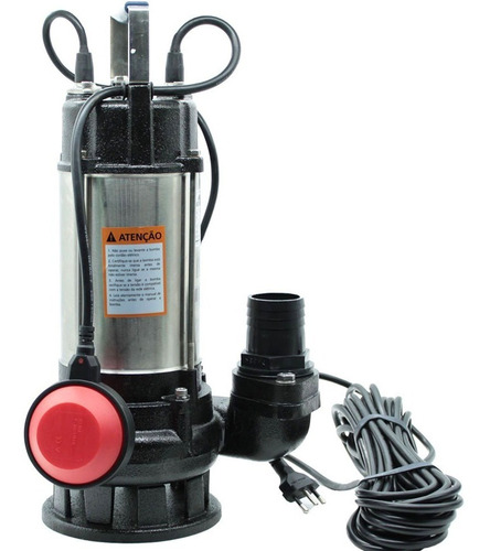 Bomba Submersa Limpa Fossa Aço Inox 1.0hp  Worker Rot  127v