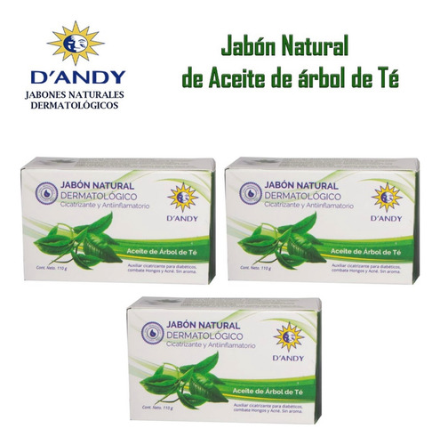 Pack 3 Jabones Dandy Cicatrizante Y Antiinflamatorio