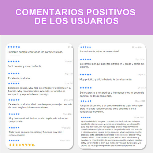 Electroestimulador Muscular Ten Ems Fisioterapia Recargable