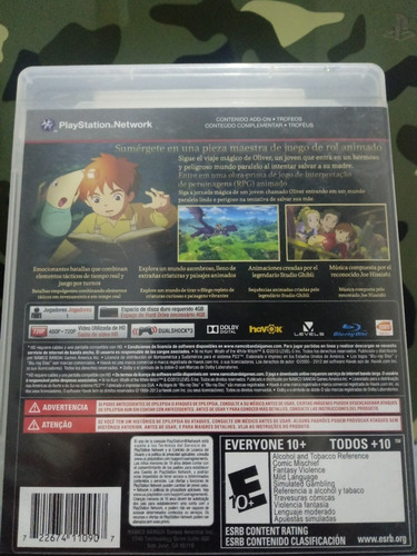 Ni No Kuni Wrath Of The White Witch Ps3 Fisico Z/lomas De Za