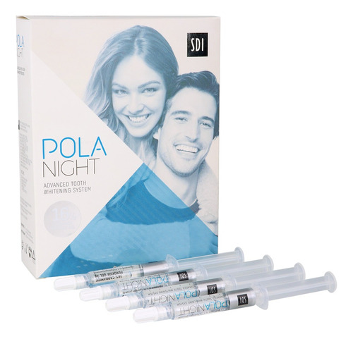 Blanqueamiento Dental Pola Night Sdi 16% Blanqueador Kit X4