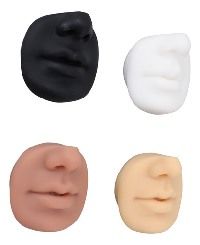 Piercing De Silicona Para Labios Y Nariz Modelo 4 Unidades P