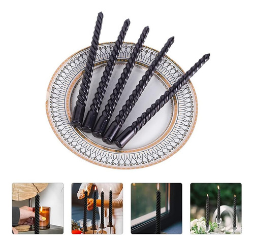 Velas Cónicas De 10 Pulgadas Shashamurat, Velas Sin Perfume