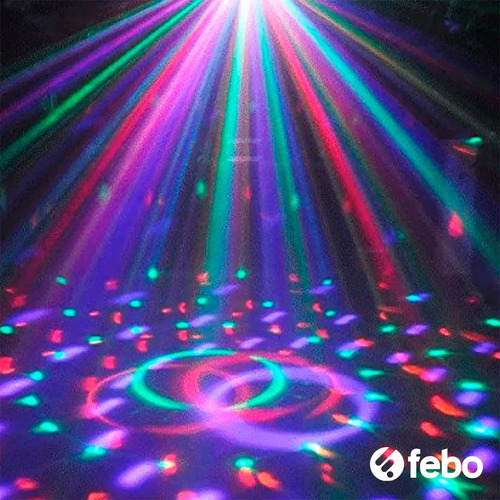 Imagen 5 de 8 de Lámpara Led Giratoria Para Decoraciones De Fiestas Febo