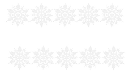 Adorno Decorativo Con Forma De Copo De Nieve, 24 Unidades