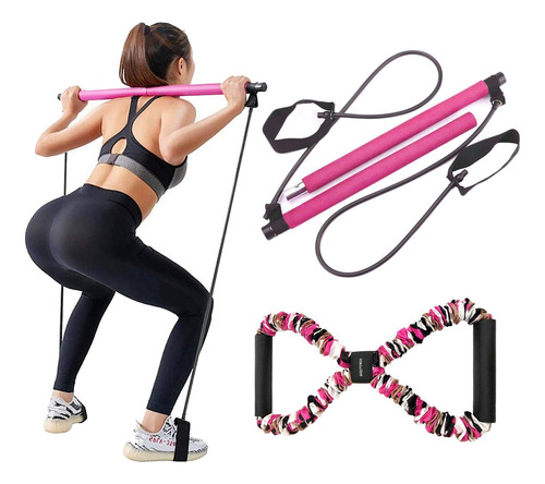 Lader - Kit De Barra De Pilates Con Banda De Resistencia, Ba