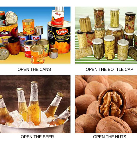Abridor De Tarros, Multifunción, Manual, Para Latas Y Botell