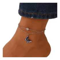 Comprar Yiendoo Tobillera De Mariposa Colorida En Capas Bohemias, De