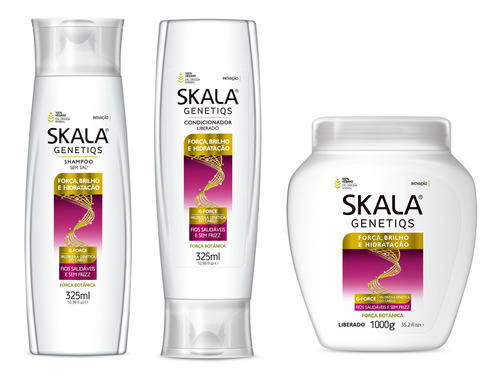 Skala Genetiqs Shampoo + Acondicionador + Tratamiento 1 Kg