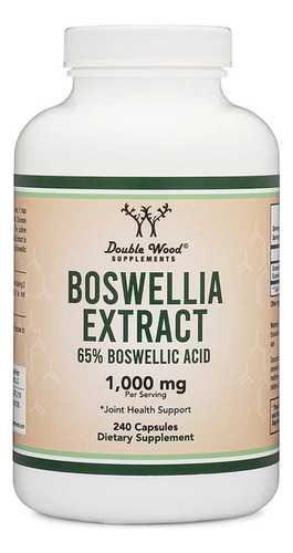 Double Wood Extracto De Boswellia 500 Mg, 240 Caps Sabor Sin Sabor