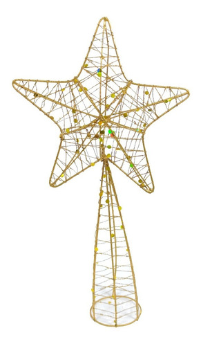 Puntal Estrella Oro Árbol De Navidad - Sheshu Navidad