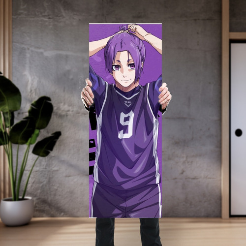Imagen 4 de 8 de Cuadro Grande De Anime Blue Lock Reo 30x80cm - Animeras
