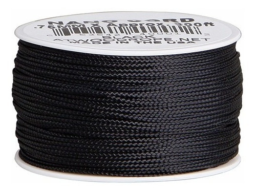 Nano Cord 0,75mm X 90 Mt - 36 Lb. Mini Paracord - Preto/camo