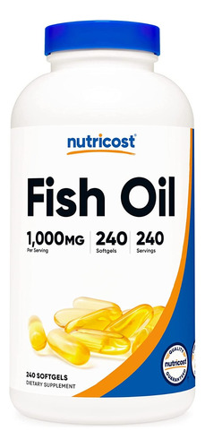 Original Nutricost Fish Oil Omega 3, 1000mg, 600mg