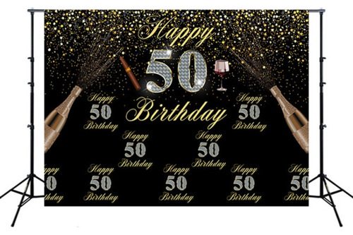 2.1m X 1.5m 50th Birthday Party Venue Set Studio Photography