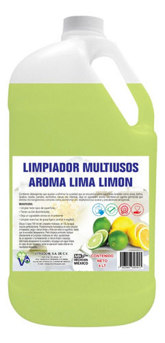 Limpiador Multiusos Lima-limon 4 L