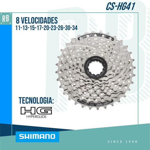 Piñon Shimano Cs-hg41 8 Velocidades 11-34